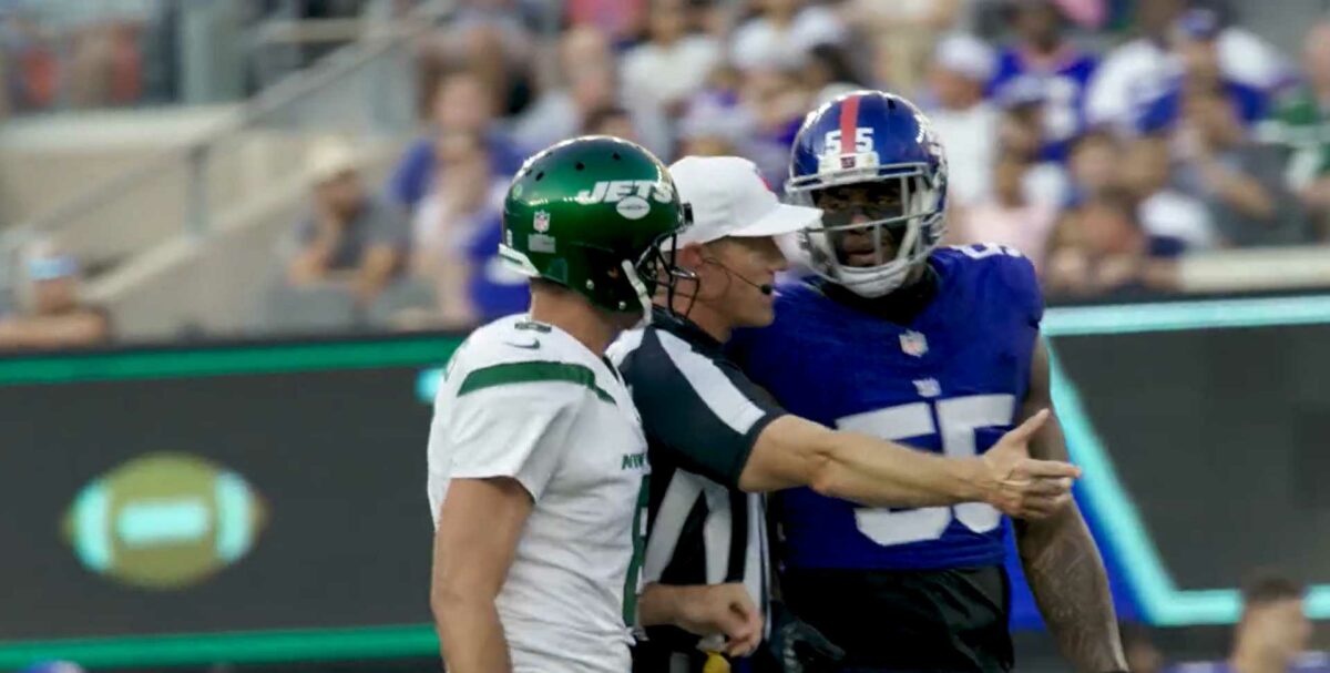 Mic’d up Aaron Rodgers was so proud of his trash talk vs. Giants: ‘I never heard of you, bro’