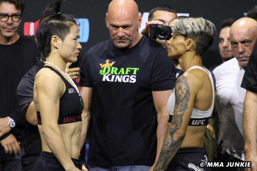 UFC 292 video: Amanda Lemos declares she’s already champ after final faceoff with Zhang Weili