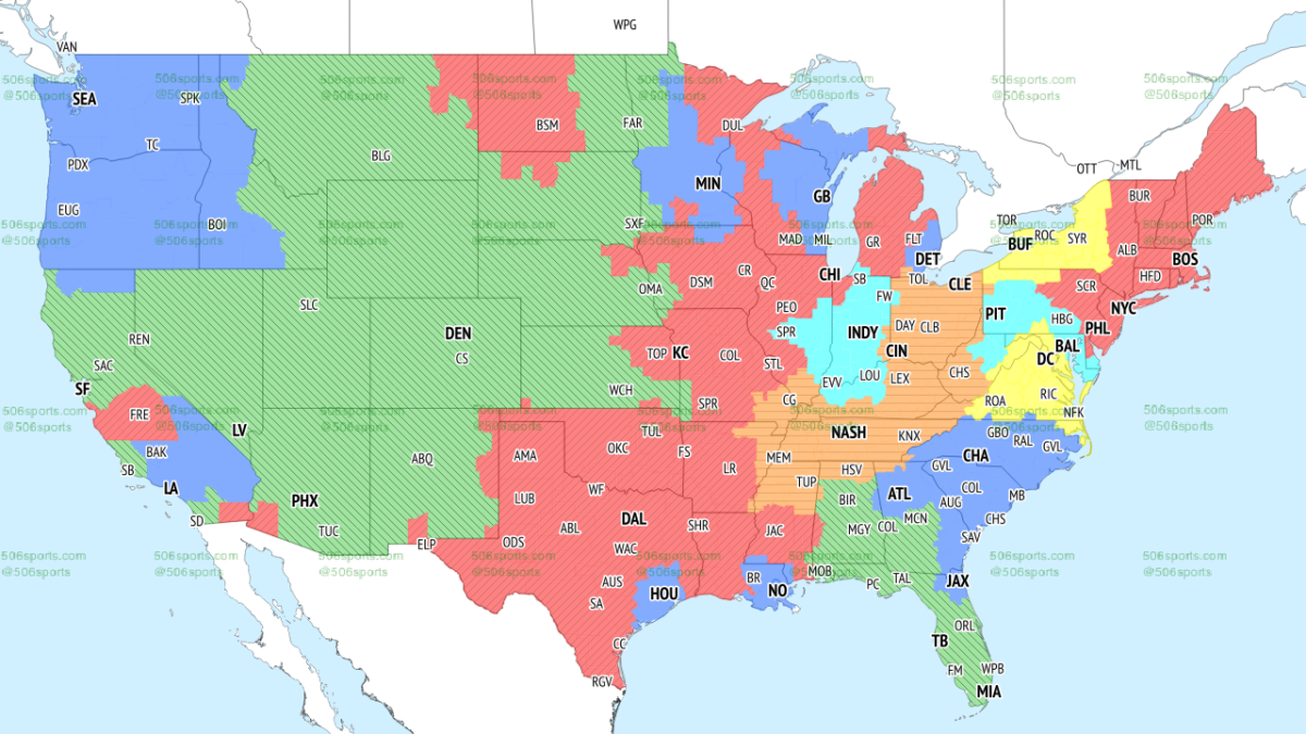 TV broadcast map for Week 3 matchup between Seahawks, Panthers