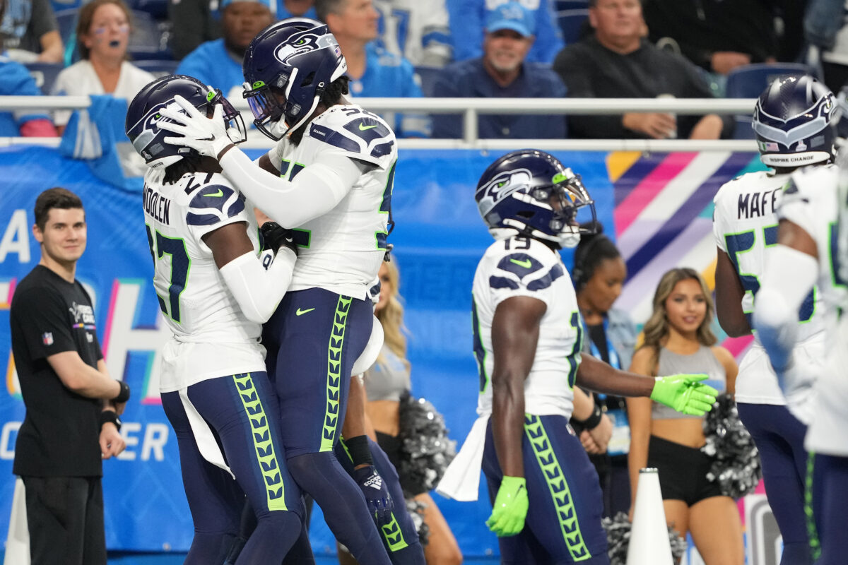 Seahawks wearing white on blue combo for Week 2 vs. Lions