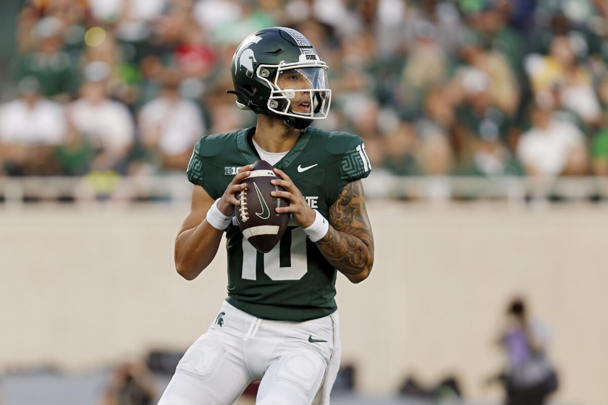 Michigan State football QB Noah Kim responds to boo birds at Spartan Stadium