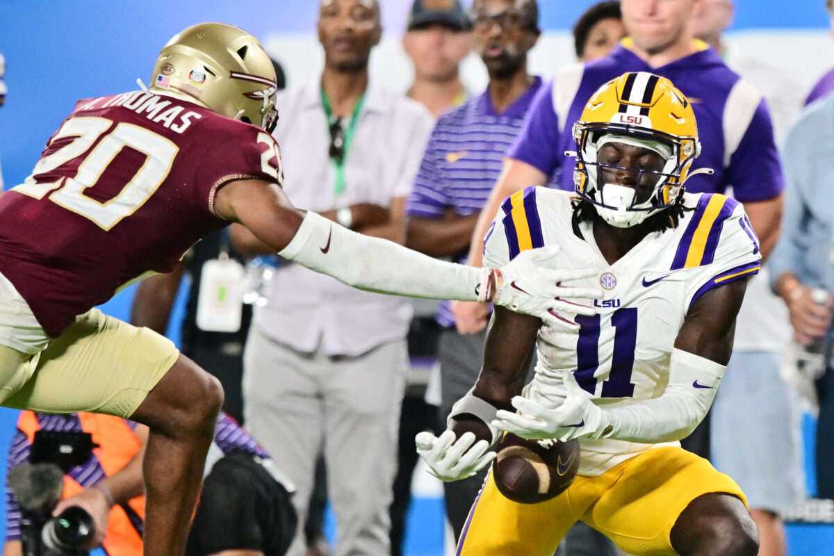 How far did LSU fall in ESPN’s Football Power Index after loss to Florida State?