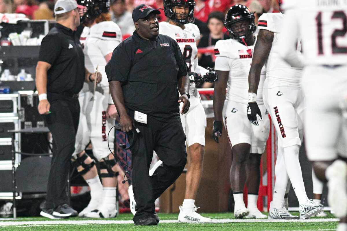 NIU’s head coach on playing at Memorial Stadium ‘we didn’t handle it well at all’