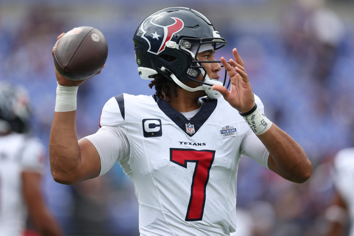 WATCH: Texans QB C.J. Stroud’s first NFL completion is to himself