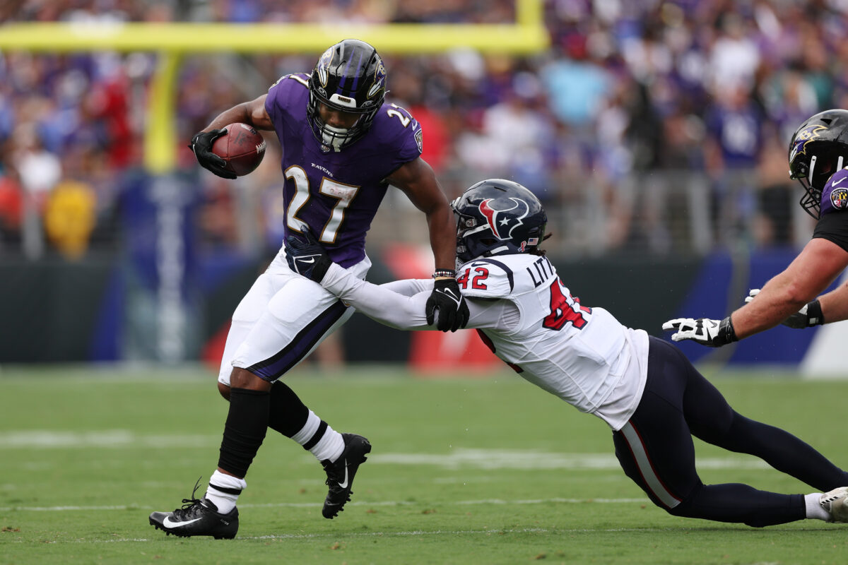 Report: Ravens’ RB J.K. Dobbins suffered Achilles injury against Texans