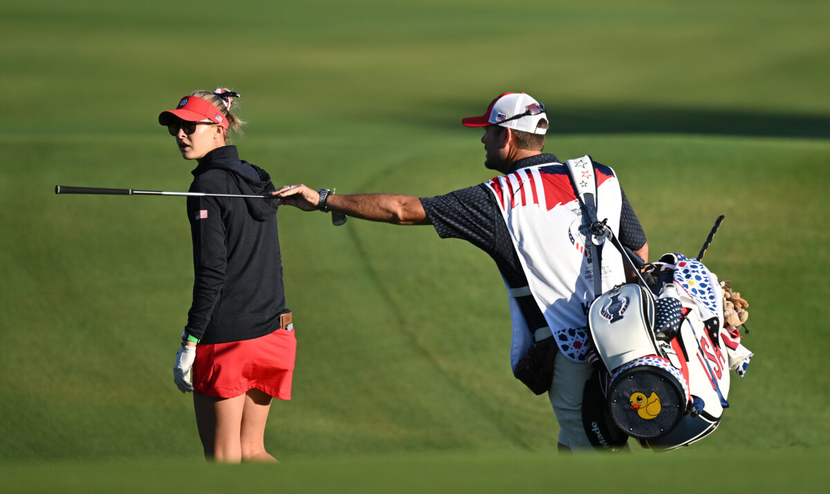 Here’s the story behind the ducks on the bottom of Team USA’s bags at the Solheim Cup