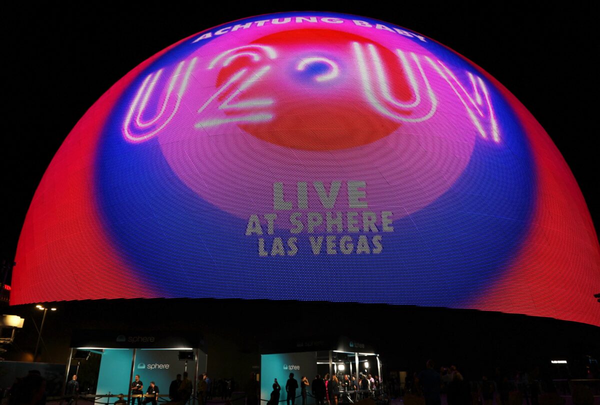 Stars turn out as U2 opens residency at The Sphere in Las Vegas