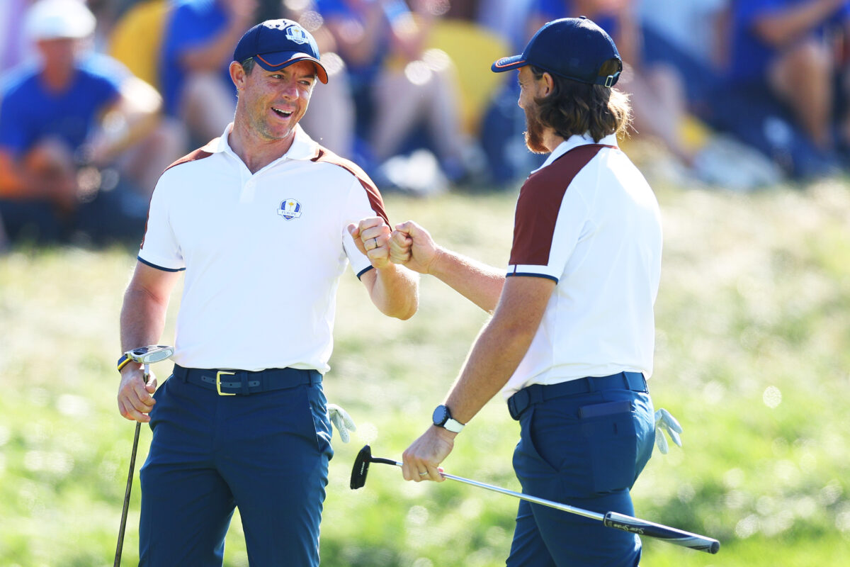 Europe expands Ryder Cup lead over United States after Saturday foursomes thanks to historic match win