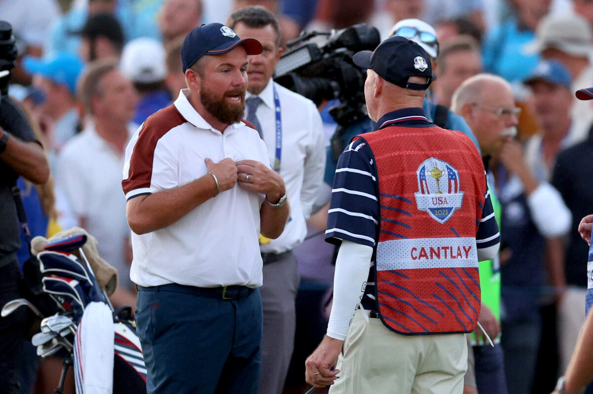 Photos and video of controversy on 18th green after Patrick Cantlay’s match-winning putt at 2023 Ryder Cup