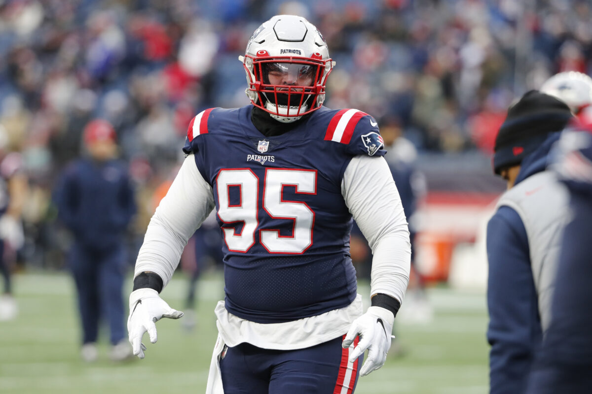 Patriots place DT on injured reserve, release DB from practice squad