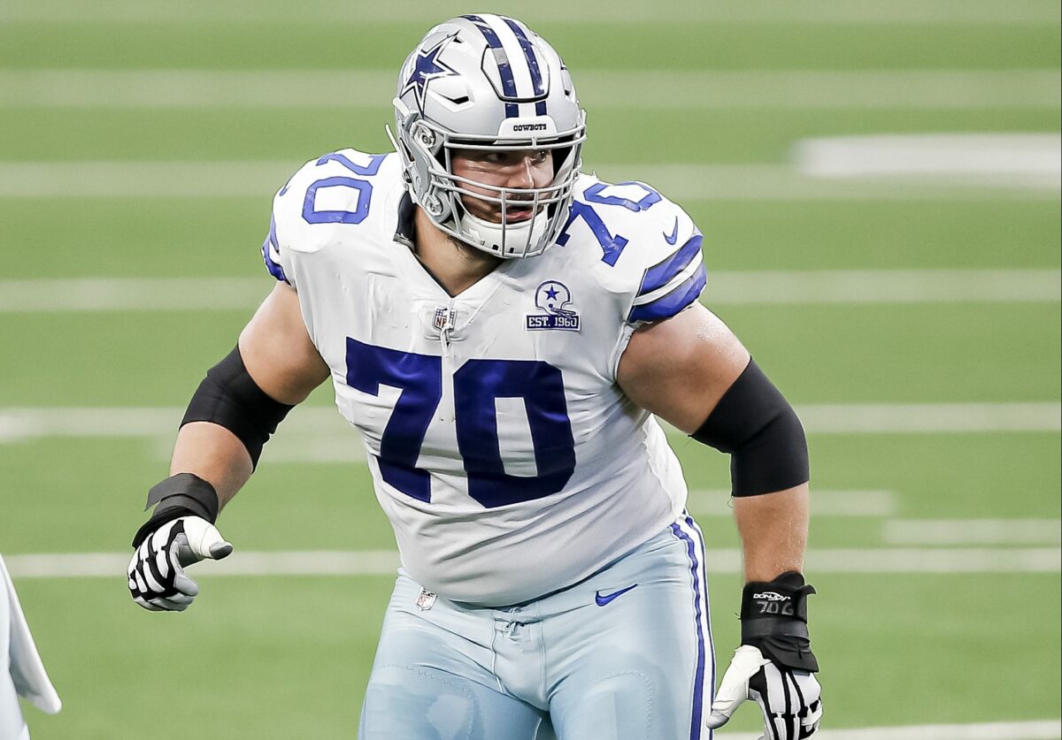 Cowboys’ Zack Martin: ‘Just being smart’ by coming out of game after 4th-quarter leg whip