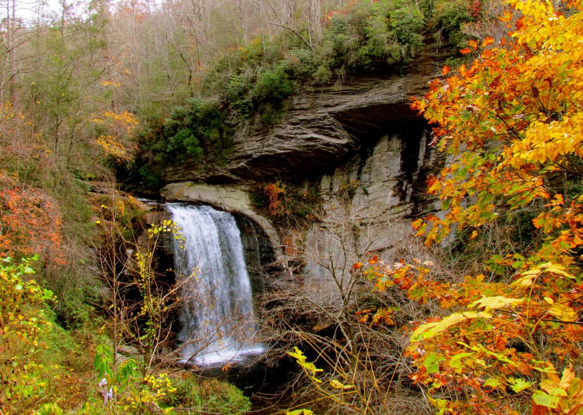 Tackle this North Carolina hiking trail and swim beneath a waterfall