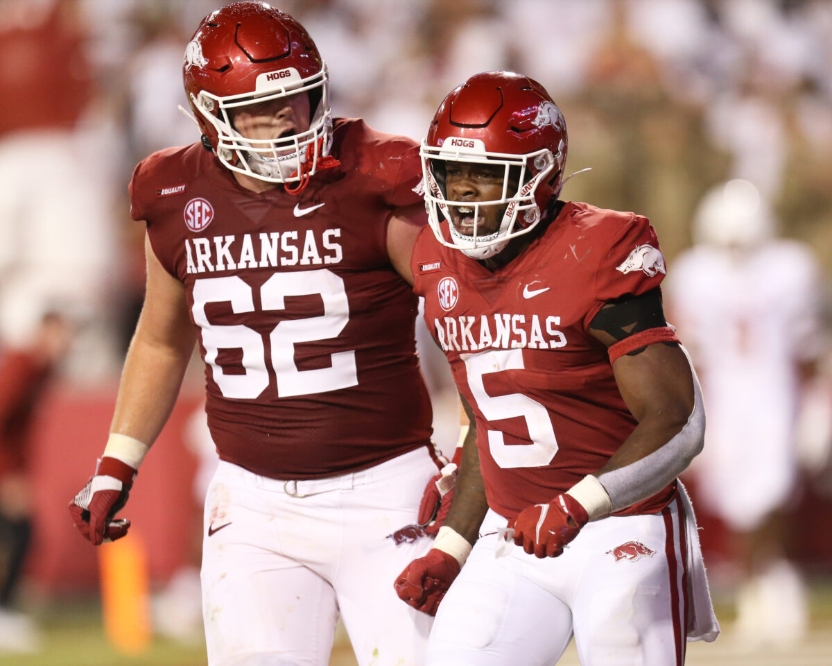 Arkansas expected to get most experienced player, best lineman back Saturday