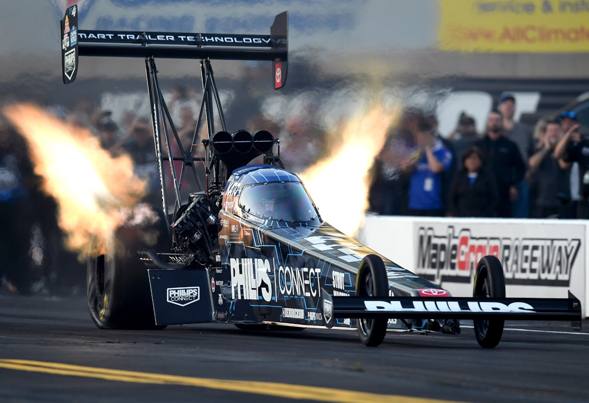 Ashley opens NHRA Countdown with early No. 1 in Reading