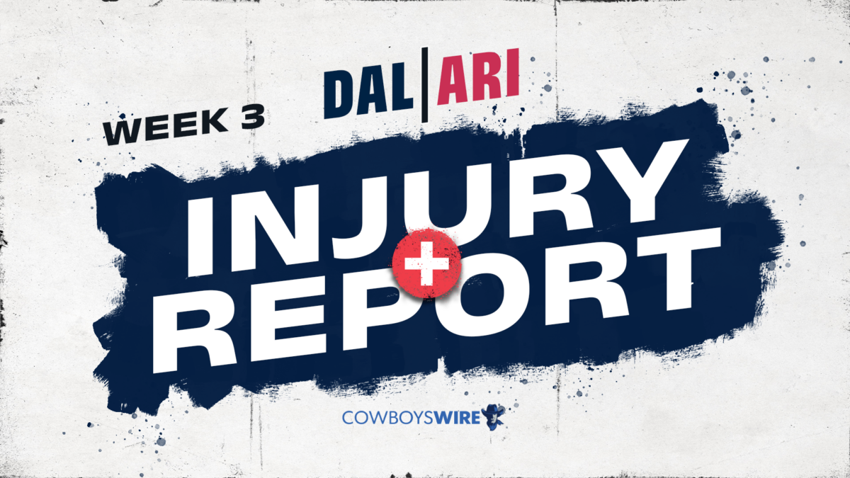 Cowboys offer optimism with final injury report of Week 3
