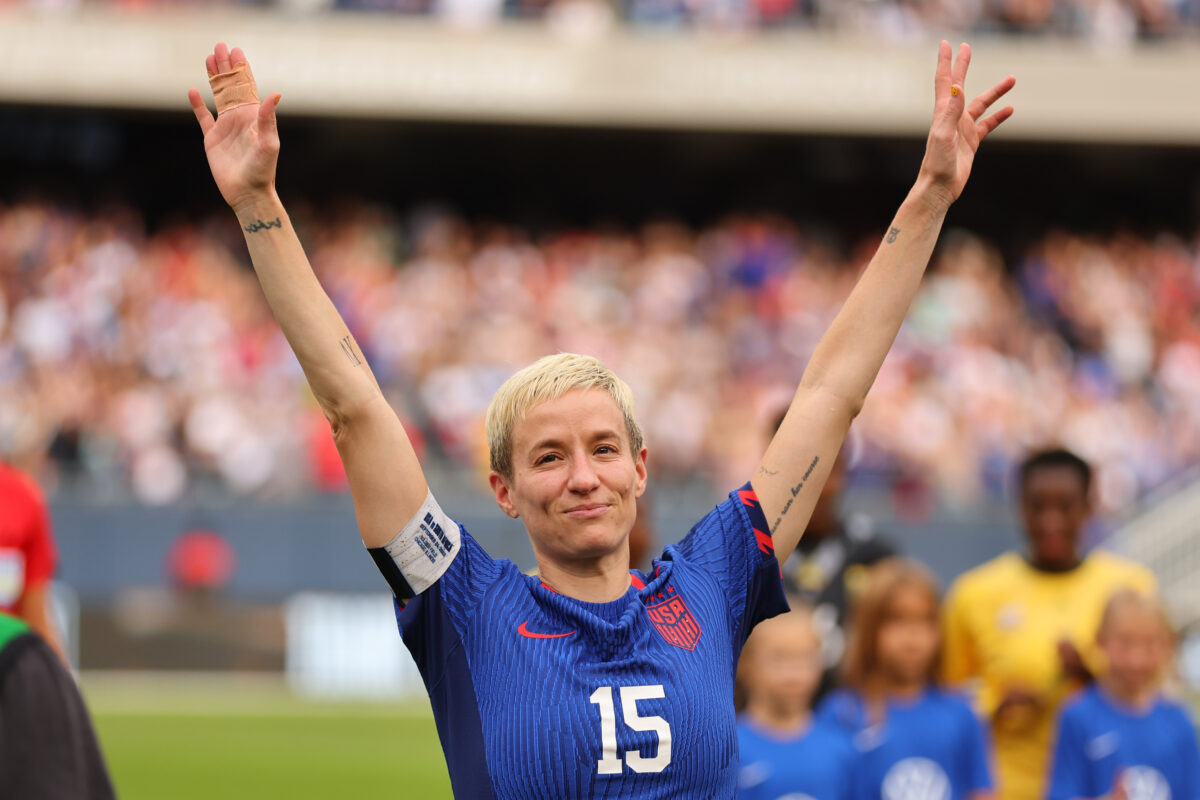 Watch: Megan Rapinoe leaves field for final time as USWNT player