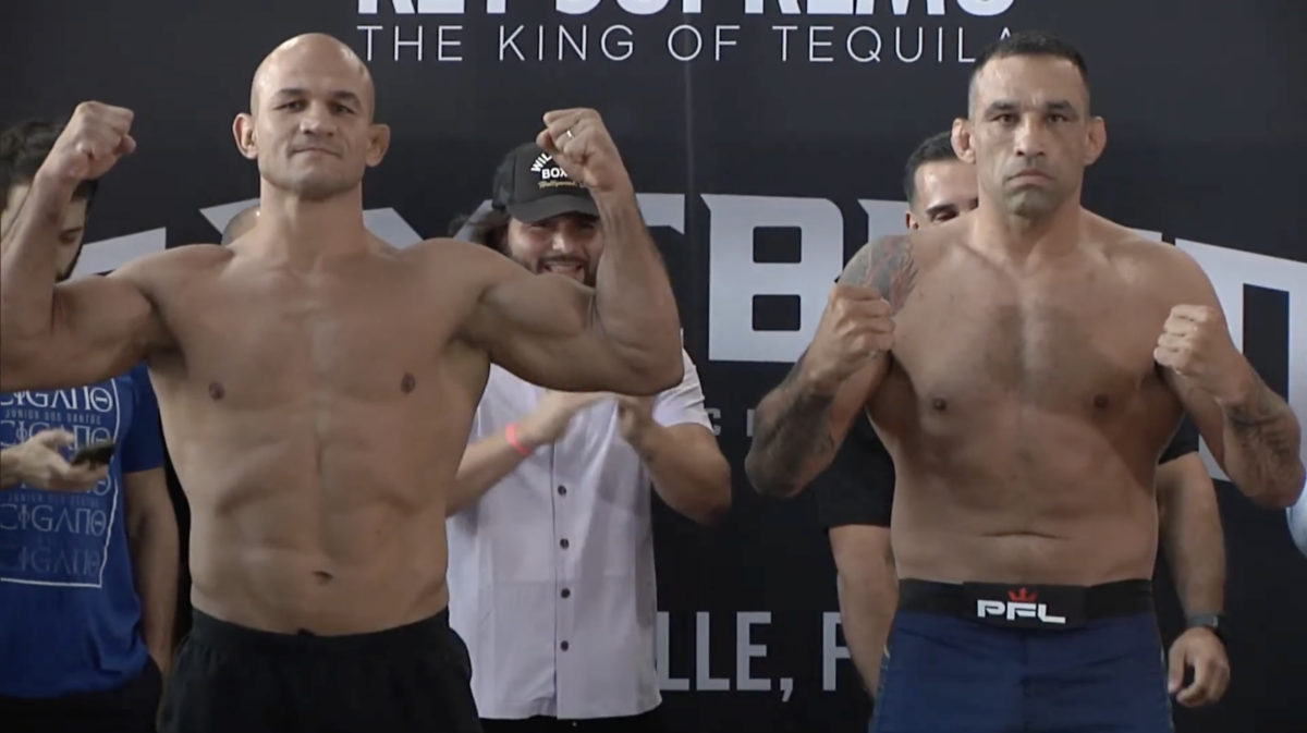 Video: Junior Dos Santos, Fabricio Werdum in great physical shape at Gamebred Bareknuckle MMA faceoff