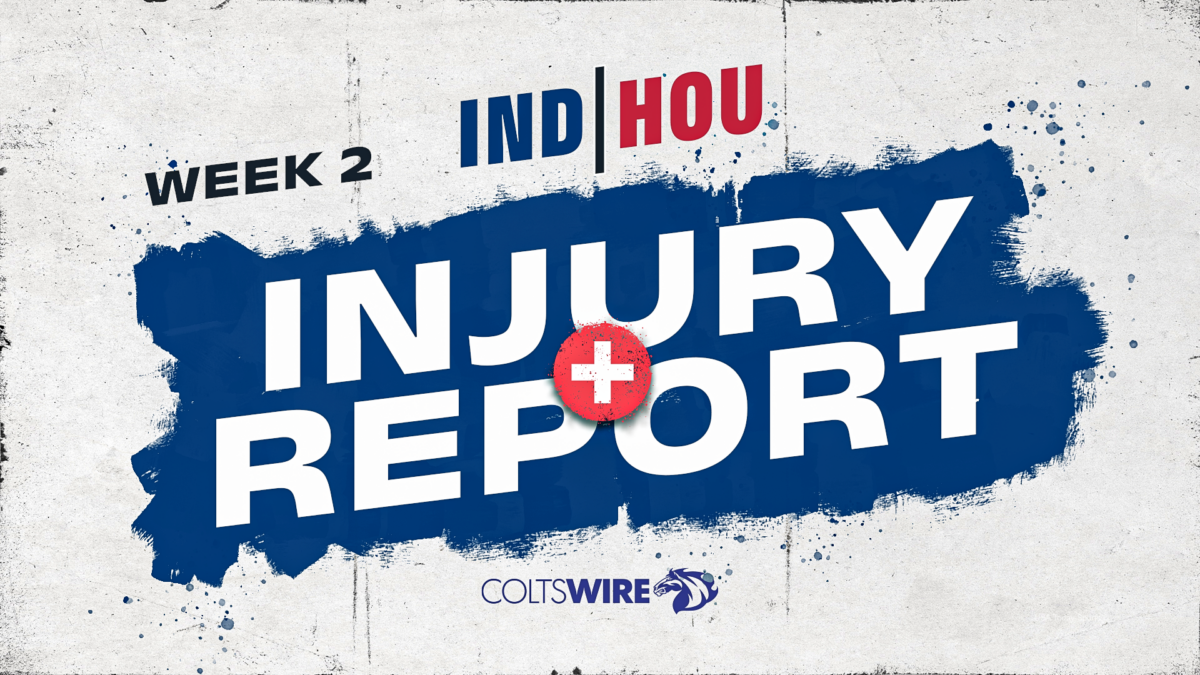 Colts vs. Texans: Updated injury report in Week 2