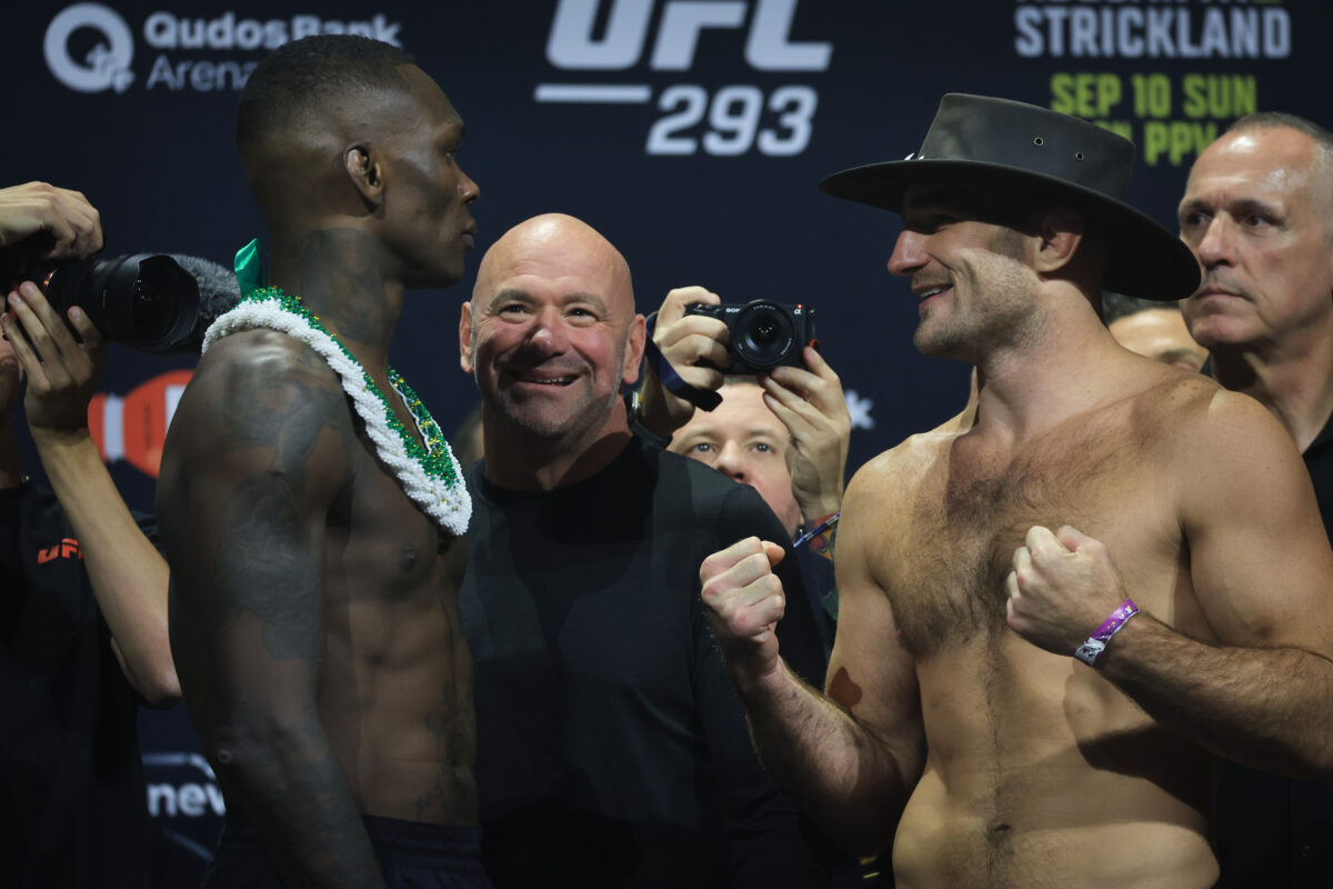 UFC 293 play-by-play and live results