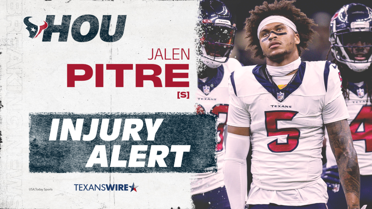 Texans S Jalen Pitre out against the Ravens with chest injury