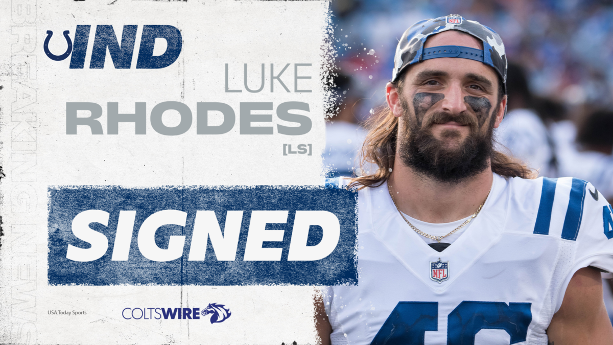 Colts sign LS Luke Rhodes to contract extension