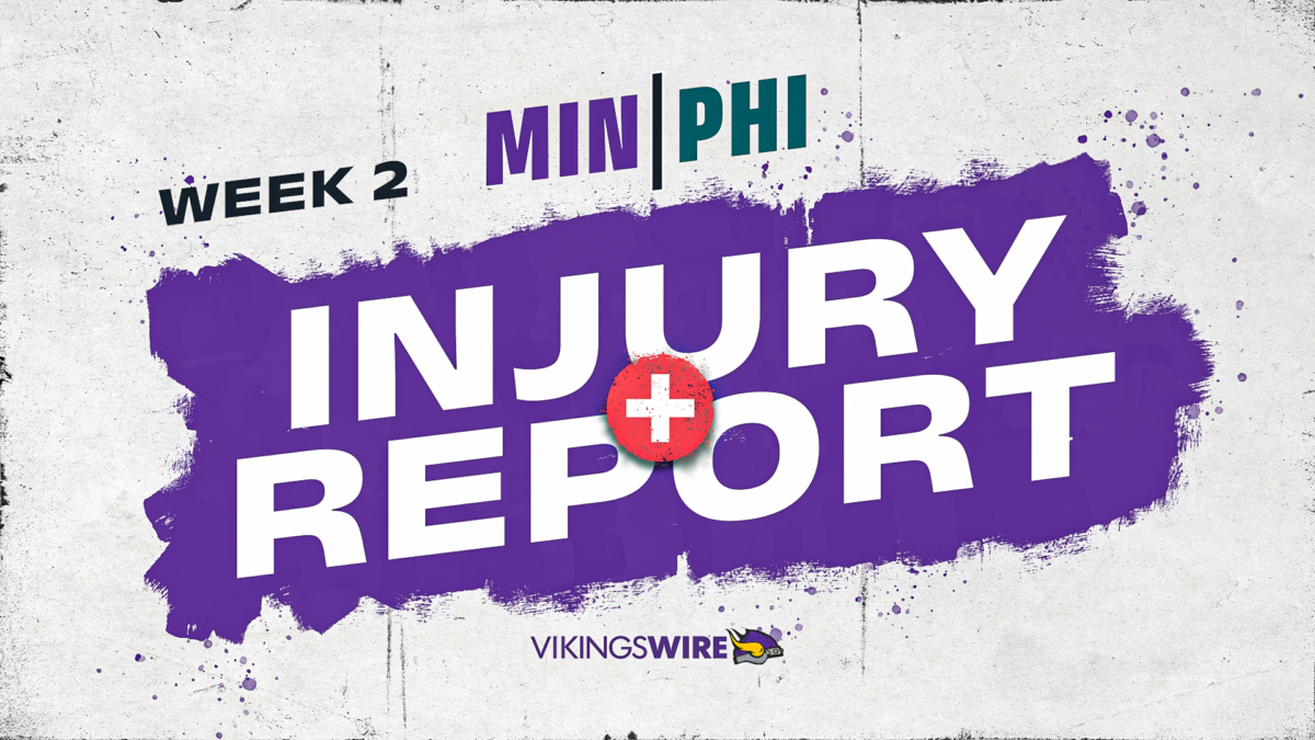 Final Vikings week 2 injury report vs. Eagles