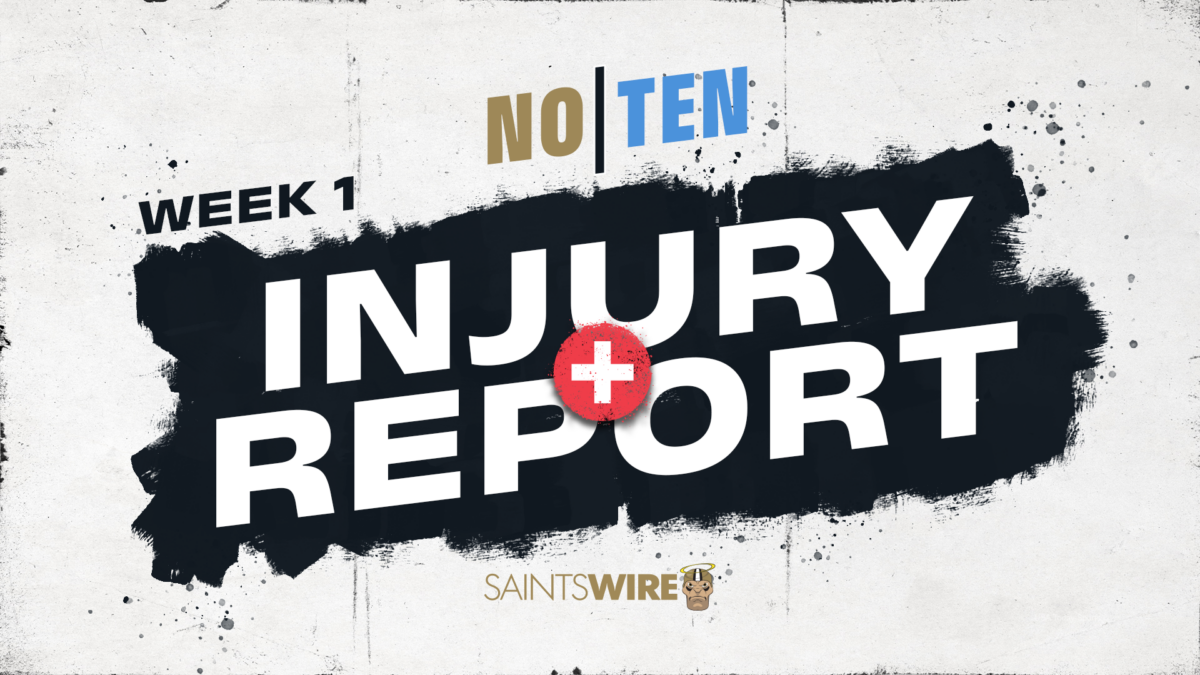 Saints list 3 non-participants on initial Week 1 injury report vs. Titans