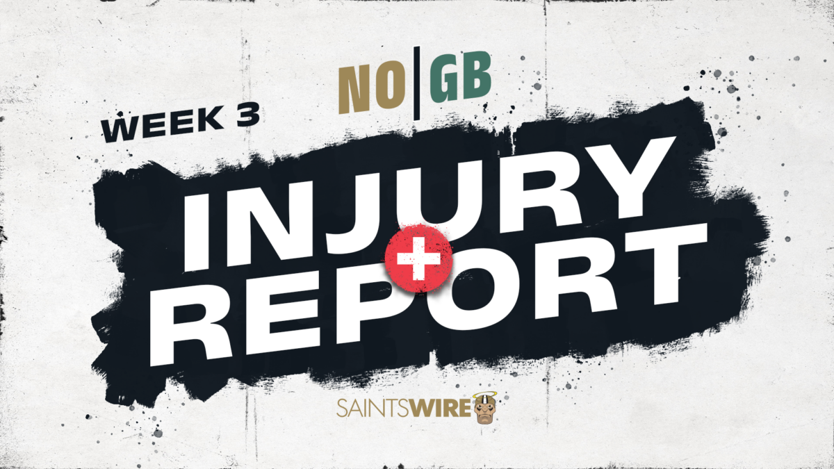 Saints, Packers rule out multiple players on Week 3 injury report
