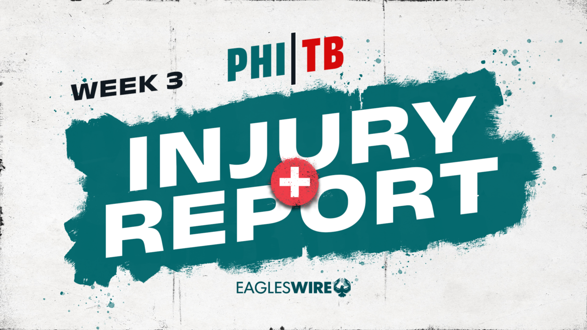 Eagles-Bucs Friday injury report: 2 players miss practice, 10 listed as limited participants