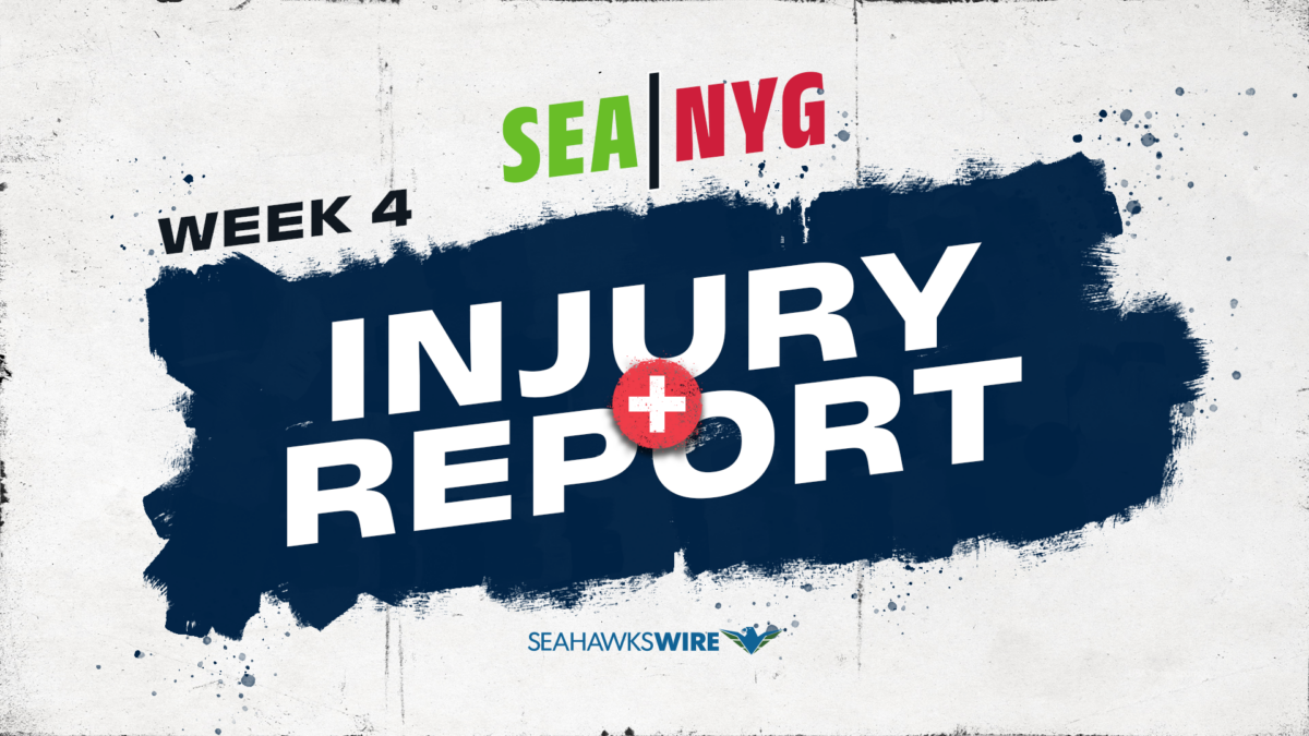 Seahawks Week 4 injury report: 10 players DNP