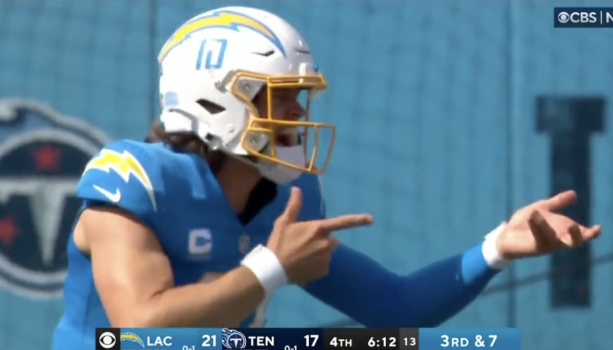 Justin Herbert’s machine gun audible was somehow the most confusing part of the Chargers’ dreadful loss