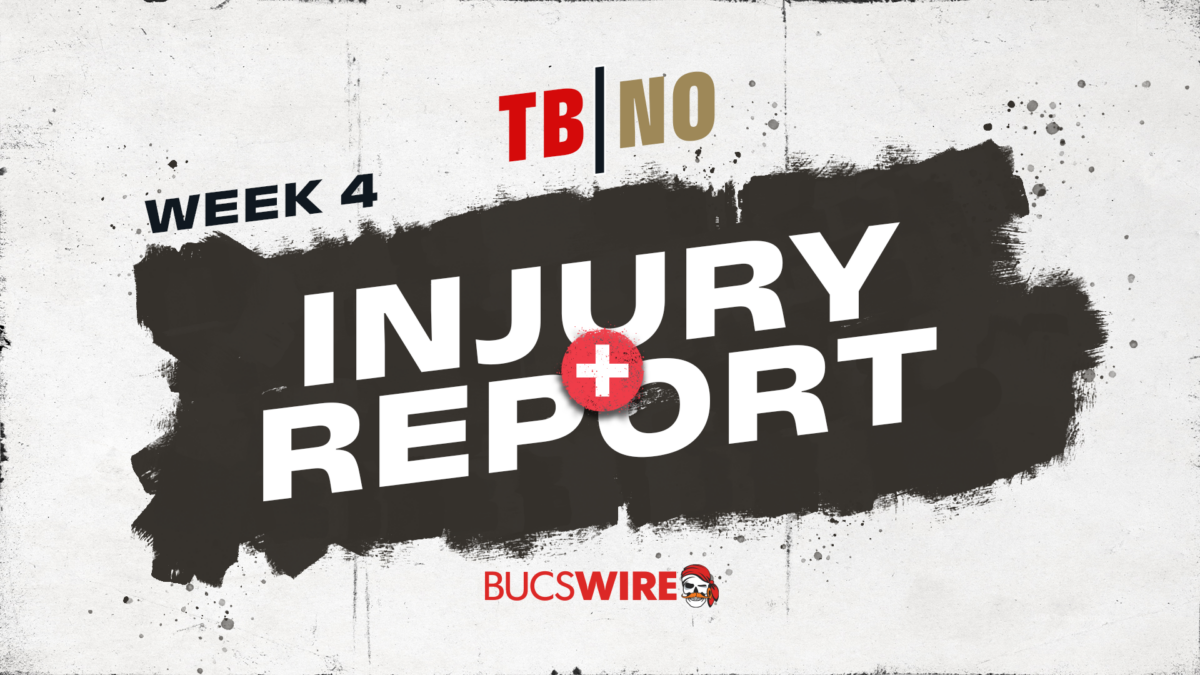 Saints, Buccaneers list a combined 13 absentees on first injury report