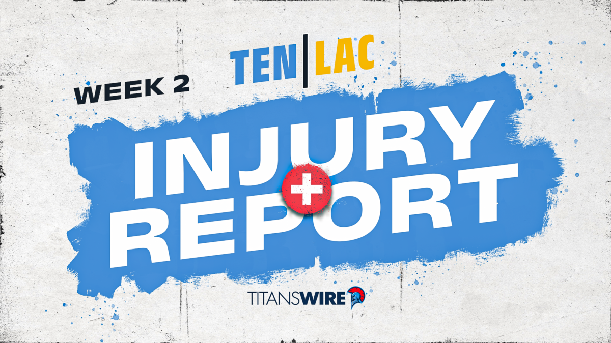 Titans vs. Chargers Week 2 injury report: Thursday