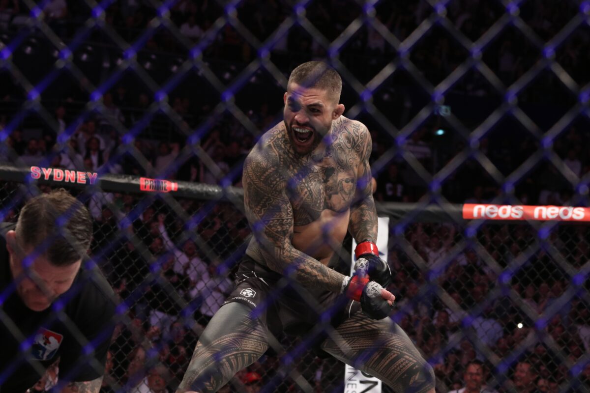 UFC 293 results: Tyson Pedro breaks out sword celebration after bludgeoning knockout of Anton Turkalj