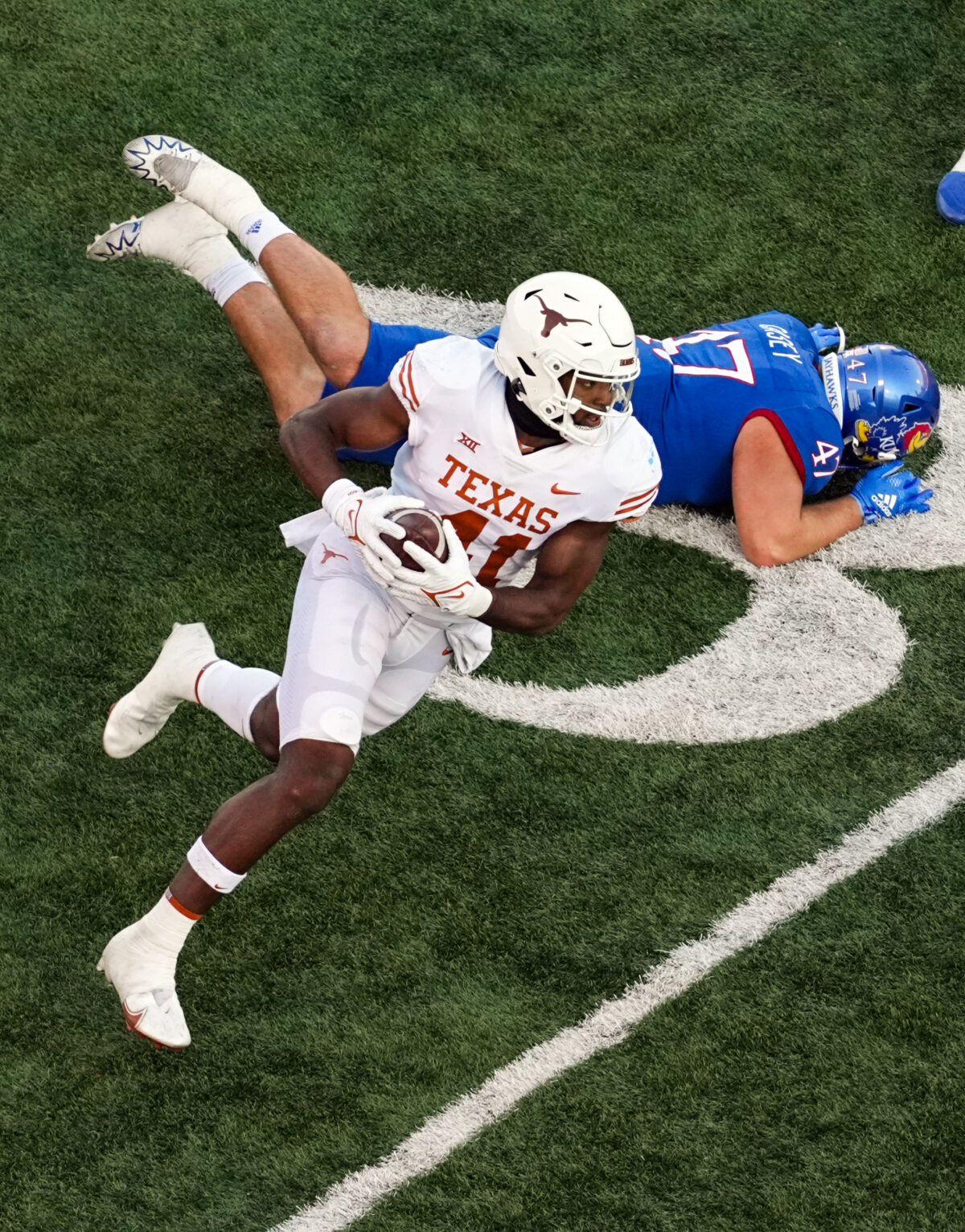 No. 3 Texas is the 16.5-point favorite over No. 24 Kansas
