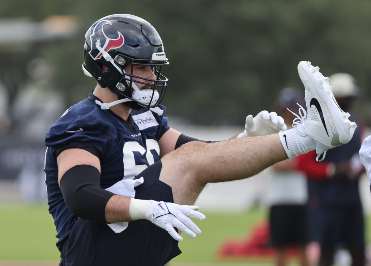 Texans OC Bobby Slowik says C Jarrett Patterson is ‘extremely reliable’