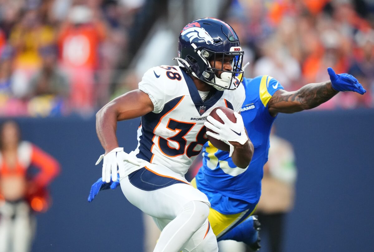 Broncos RB Jaleel McLaughlin explains why he didn’t change his jersey number