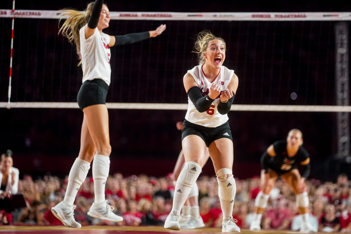 Husker volleyball defeats No. 17 Purdue in five sets