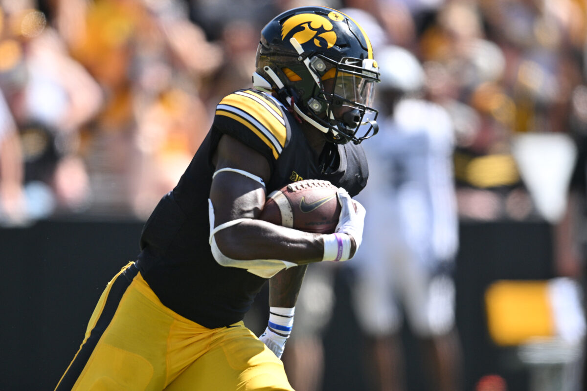 RB Kaleb Johnson listed ‘out’ in Iowa’s weekly availability report