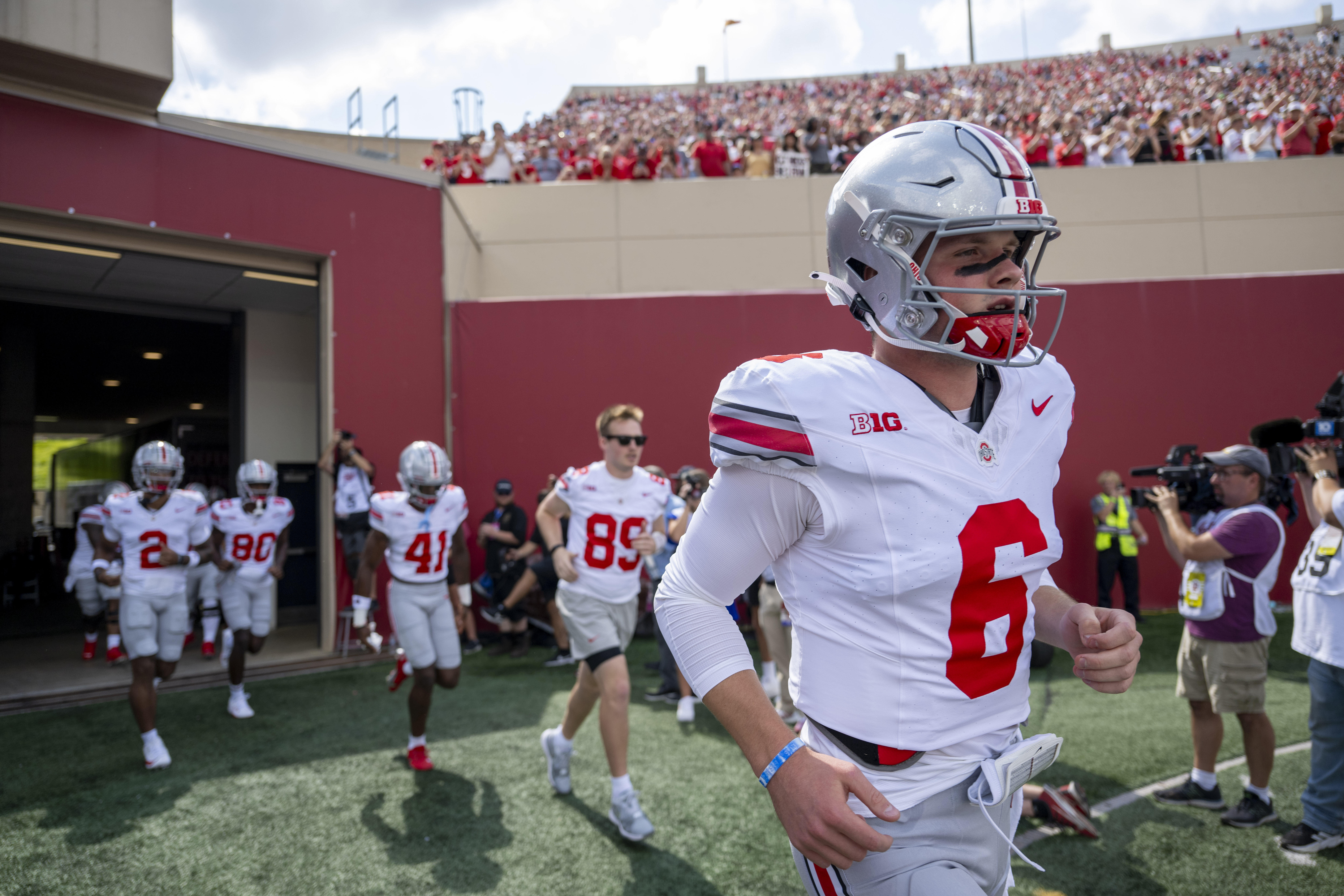 Social media reacts to Ohio State’s Kyle McCord throwing an interception