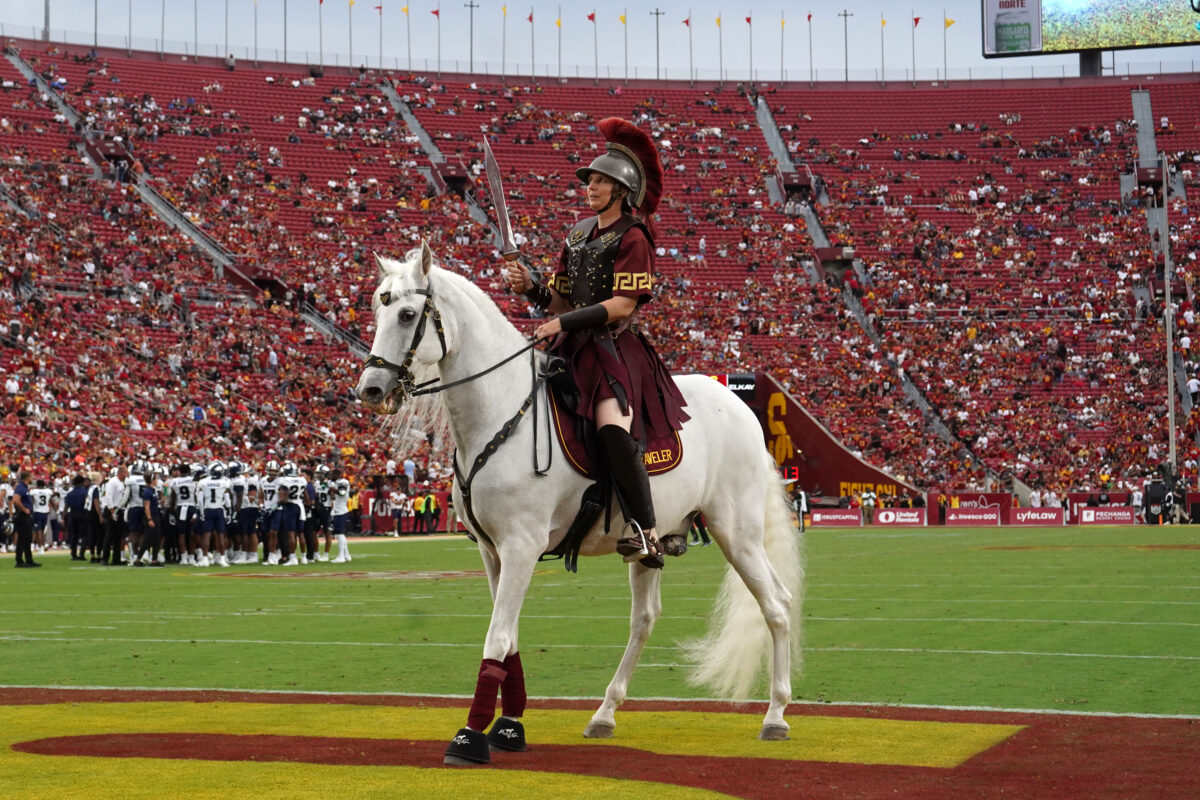 USC scored so many points so quickly that Traveler needed a rest vs Stanford