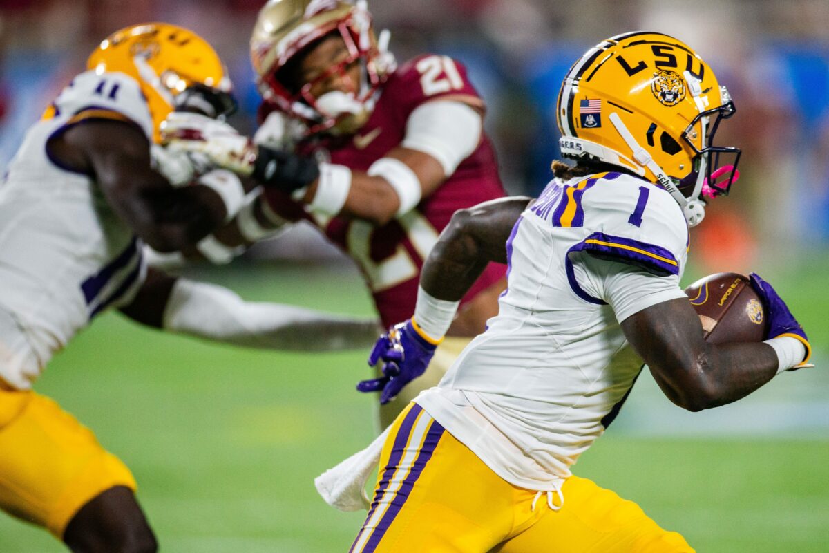 LSU receiver suffers injury in practice