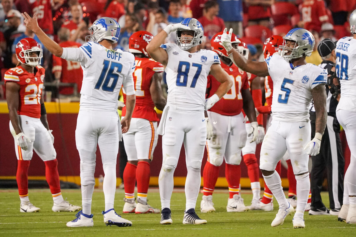 Lions snap count notes vs. the Chiefs in Week 1