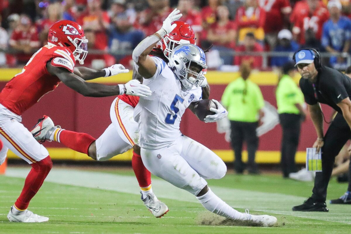 Lions new RB room blew away the 2022 version in Week 1
