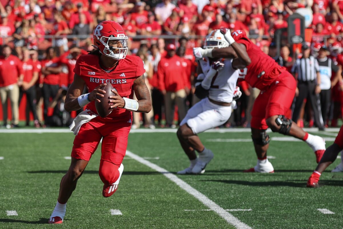 Born to run: Rutgers football quarterback Gavin Wimsatt is learning when is the right time to run