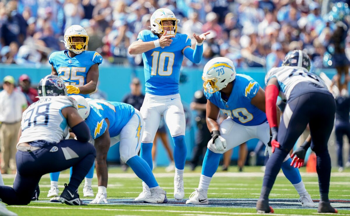 Where the Chargers rank statistically after Week 2