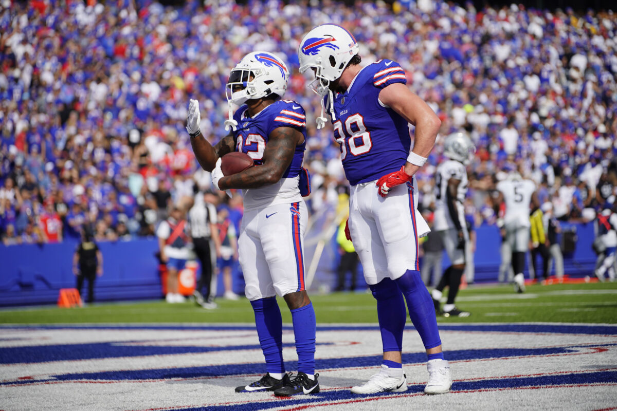 Bills’ Damien Harris happy for ‘home’ touchdown in Orchard Park