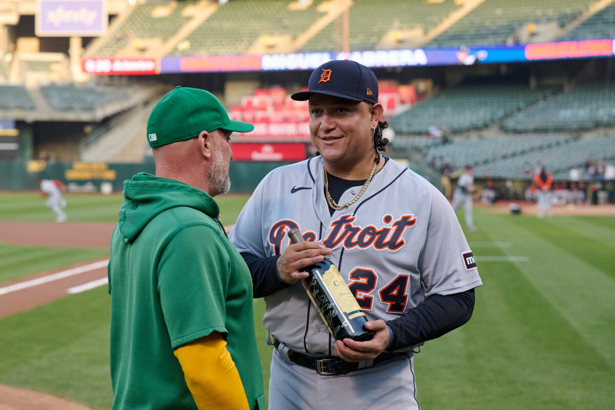 The careless, frugal A’s messed up with their wine retirement gift for Miguel Cabrera in every way