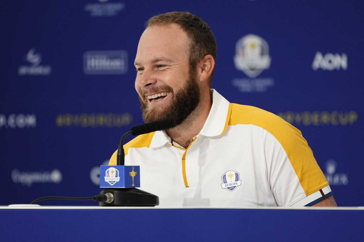 Tyrrell Hatton has hilarious back and forth with the media at the 2023 Ryder Cup over his swearing
