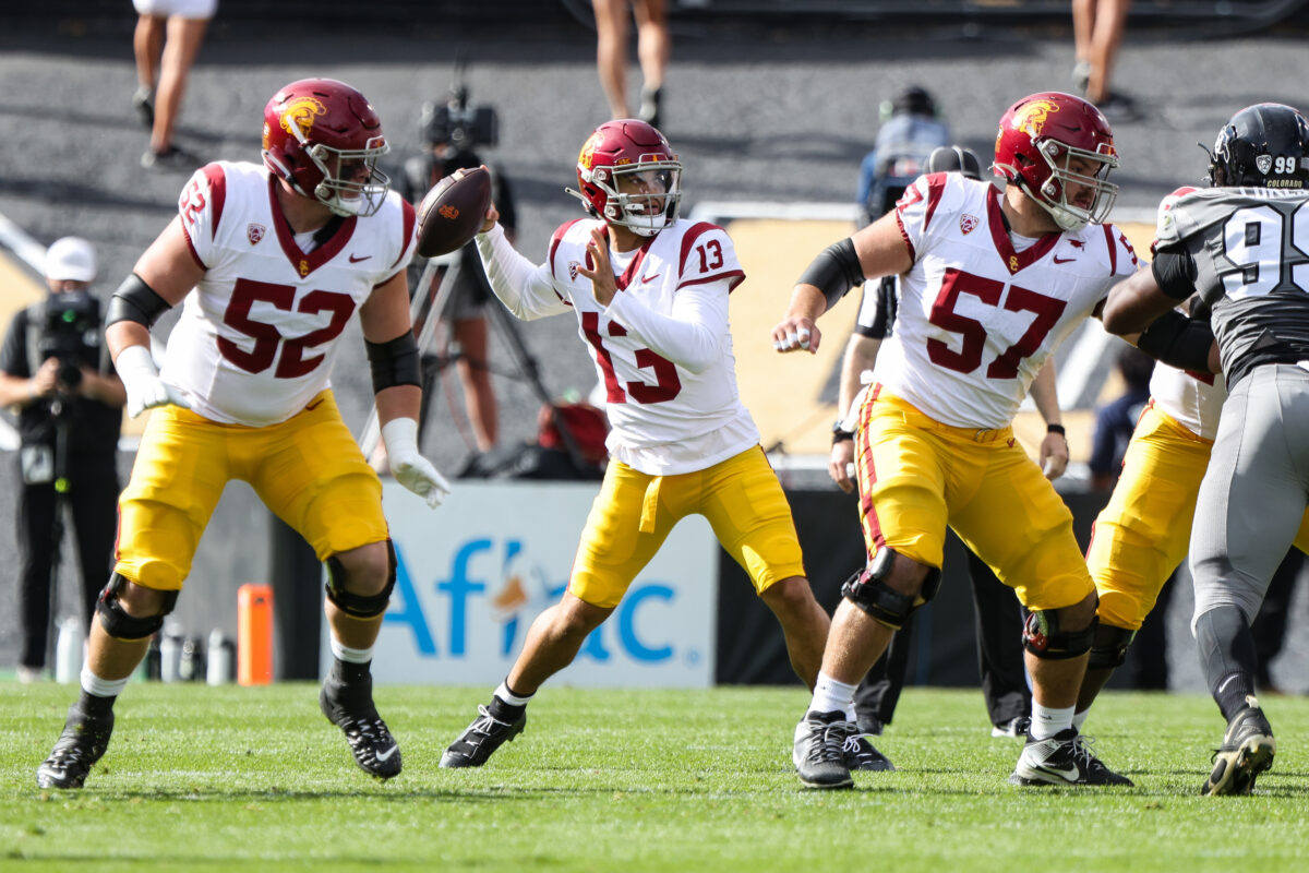 Caleb Williams, USC receivers put on a show against undermanned Colorado